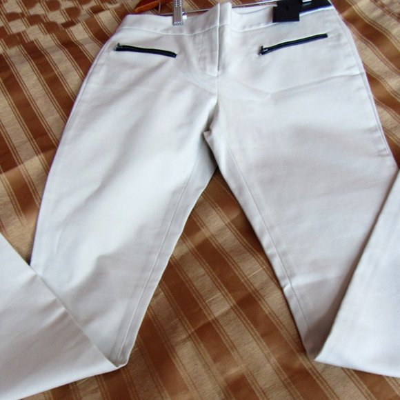 Club Monaco Women Pants, Beige,sz.4,Low Rise, Skinny Leg - Picture 3 of 7